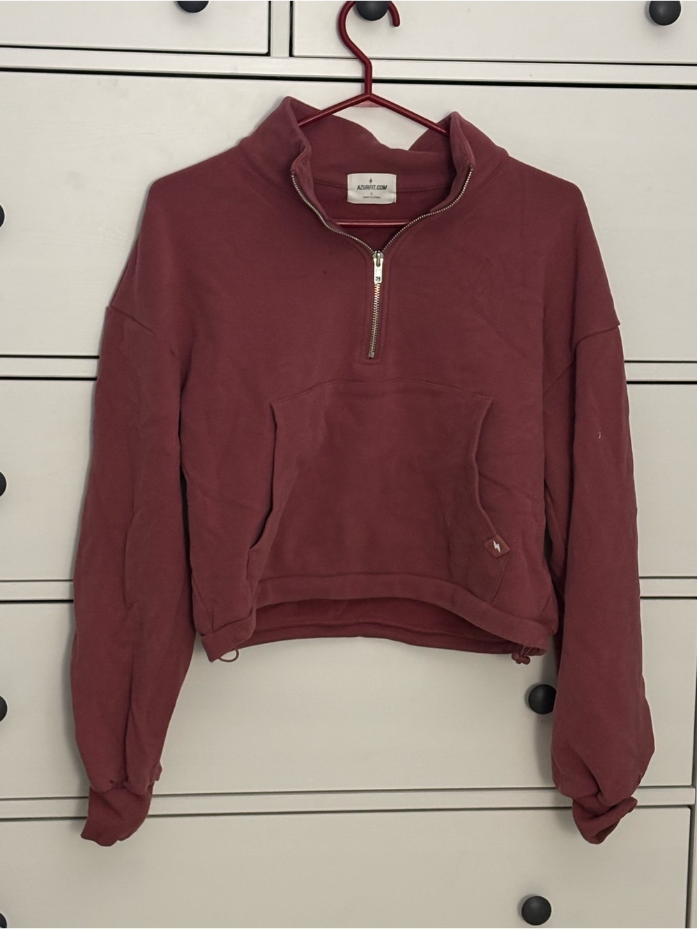 Azur Women's Mauve Half-Zip Pullover